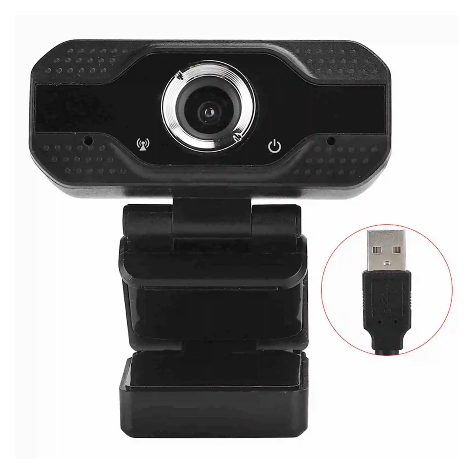 Kamera internetowa, Przewodowa kamera internetowa USB Full HD 1080P 30FPS komputerowa stacjonarna z mikrofonem do spotkań klasowych online