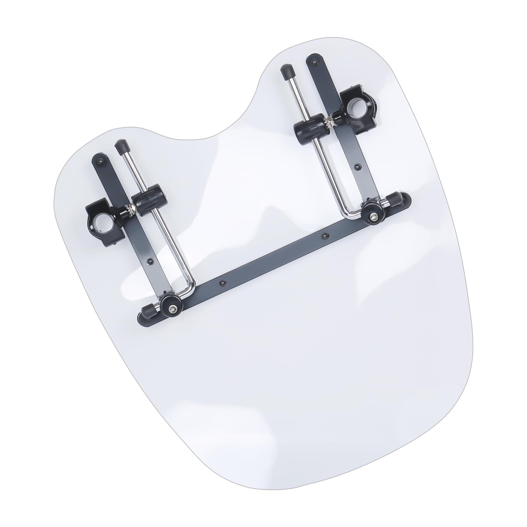 Deflectores de Parabrisas de Motocicleta Aptos para Harley Suzuki, Honda, Shadow, Yamaha, Kawasaki, Cruiser, Estándares (Blanco, 19 Inch)