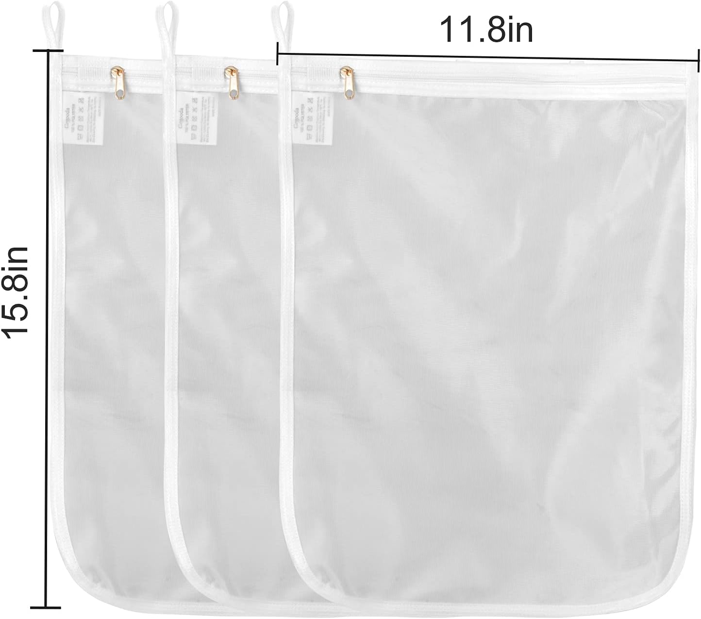 GOGOODA 3 Pack Delicates Laundry Bags, Fine Mesh Wash Bag with Hanging Loop image 3