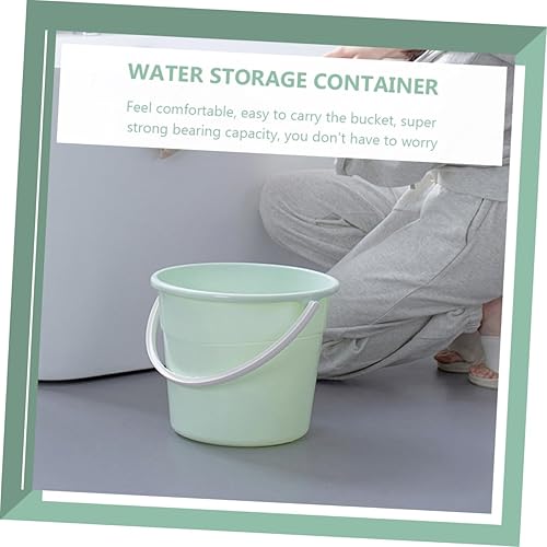 Miniatura 5 de NOLITOY Contenedores de cubo para ropa Tina redonda de plástico Contenedor de plástico Cubo de limpieza Cubo de limpieza de piso Cubo de limpieza