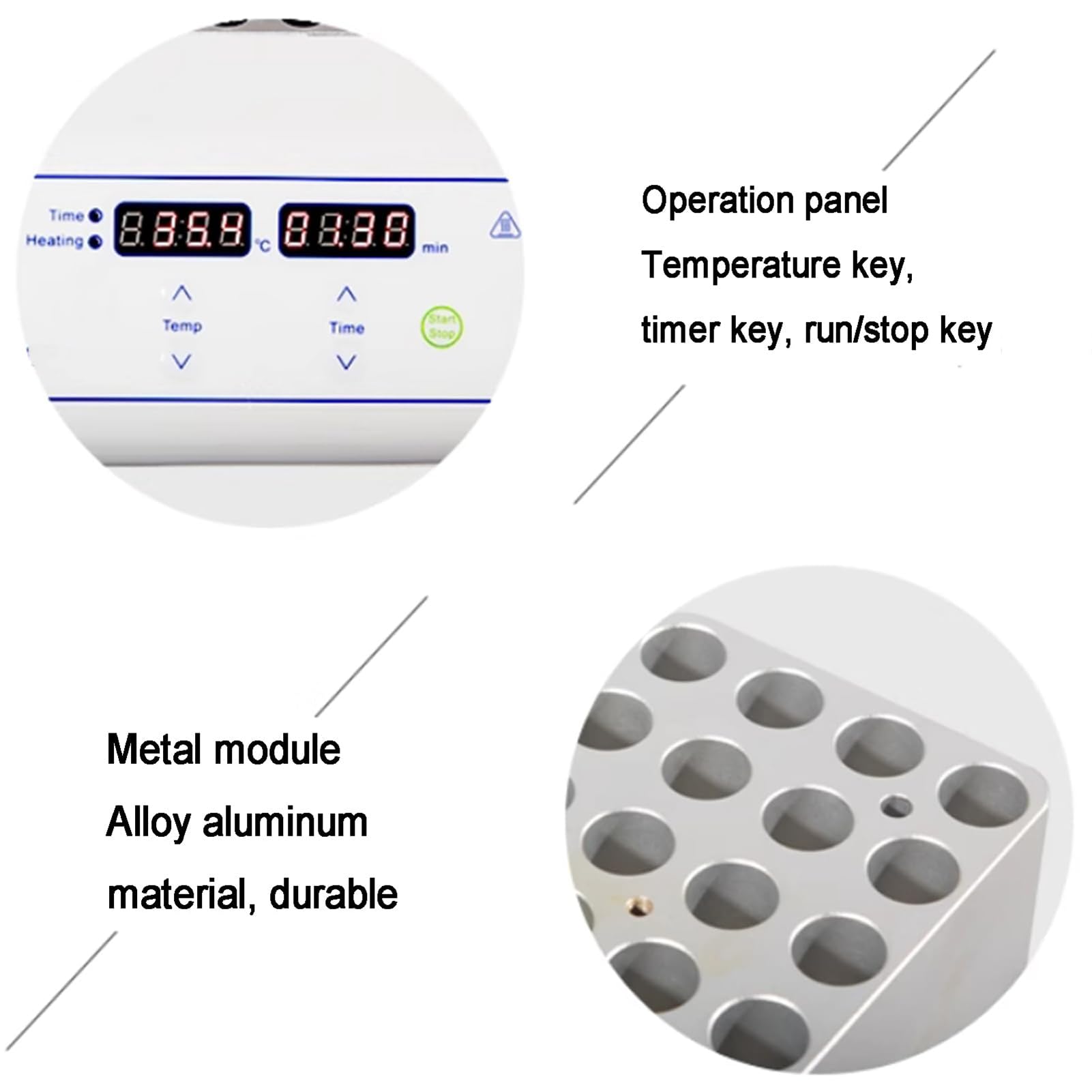 Evaporador Concentrador de Nitrógeno de 200 W/400 W, Concentrador de Purga de Nitrógeno con Pantalla LCD Y Tiempo De Temperatura Ajustable, Instrumentos de Análisis de Laboratorio