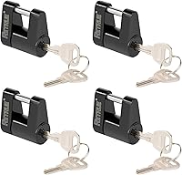 Vista 9 de RETRUE Candado de Acoplador de Lengüeta de Remolque, Candado de Enganche de Remolque, Diámetro 1/4 Pulgada, Extensión 3/4 Pulgada para Acoplador