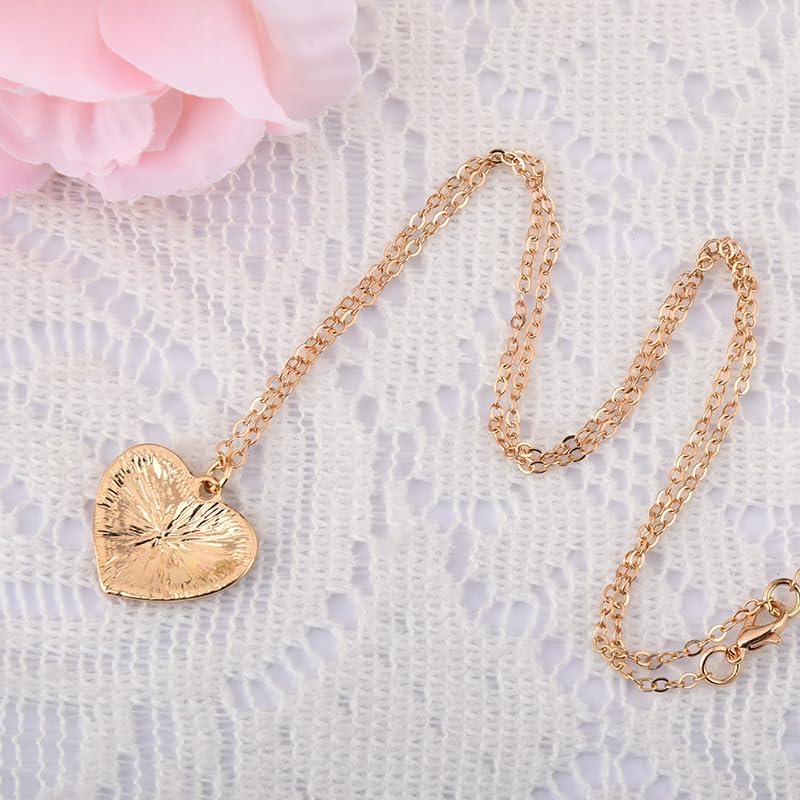 Heart-Shaped Paw Print Necklace Pink Gold Dog Cat Paw Pendant Necklace Puppy Dog Cat Mom Gifts for Women Pet Lovers Owners Rescuer Veterinarian Gifts for Birthday Christmas Animal Themed Party Favors - Image 7