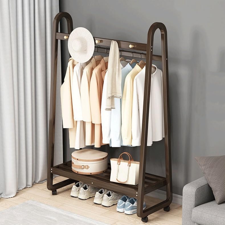 Perchero de pie para ropa extensible de suelo a techo para dormitorio y recibidor 5