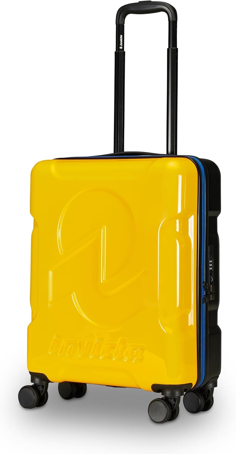 Invicta Trolley Travel - Hand Luggage - Yellow - 33 litres, Rigid Cabin with 4 Swivel Wheels, Yellow, Modern