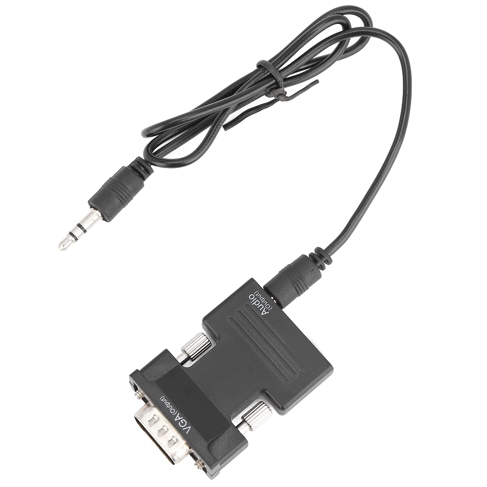 HD Multimedia Interface to VGA Adapter, Supports 1080P, Plug and Play, Audio Output, for Laptops, PCs, Monitors, Projectors, HDTVs