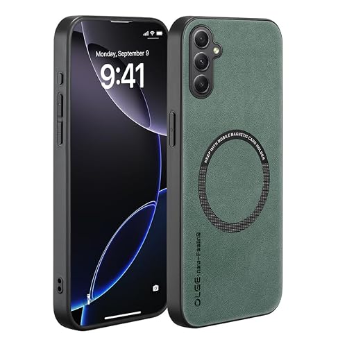 �Ή��@�� for Samsung Galaxy A35 5G �g�уP�[�X,PU���U�[���A�X�����ȑϏՌ��X�}�z�P�[�X Green