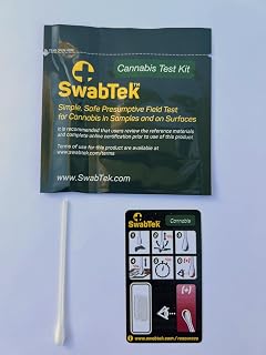 Cannabis Detection Swabs - Detect The Presumptive Presence of Cannabis on Any Surface, Including Vape Pens, Edibles, and More! (Box of 25)