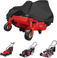 Vista 1 de Funda para cortacésped, cubierta para cortacésped, poliéster 420D Oxford, impermeable, resistente a los rayos UV, cubierta de tractor