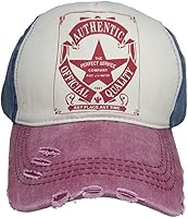 Vista 11 de Gorra de béisbol vintage con remaches de moda con letras cruzadas de algodón de mezclilla con borde deshilachado, sombrero de sol ajustable unisex