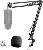Vista 10 de YOUSHARES Blue Yeti Protector - Funda de silicona de protección completa para micrófono Yeti y Yeti Pro (verde jade)