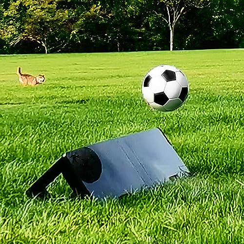 Royxen Rebote de futebol placa de treinamento dobrável com ângulos duplos de 83,5 cm para treinament