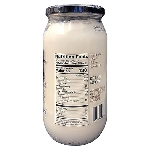 Vista 21 de IOS love Organic Aceite de coco virgen, prensado en frío, aceite natural para el cabello, aceite para la piel y aceite de cocina con sabor fresco