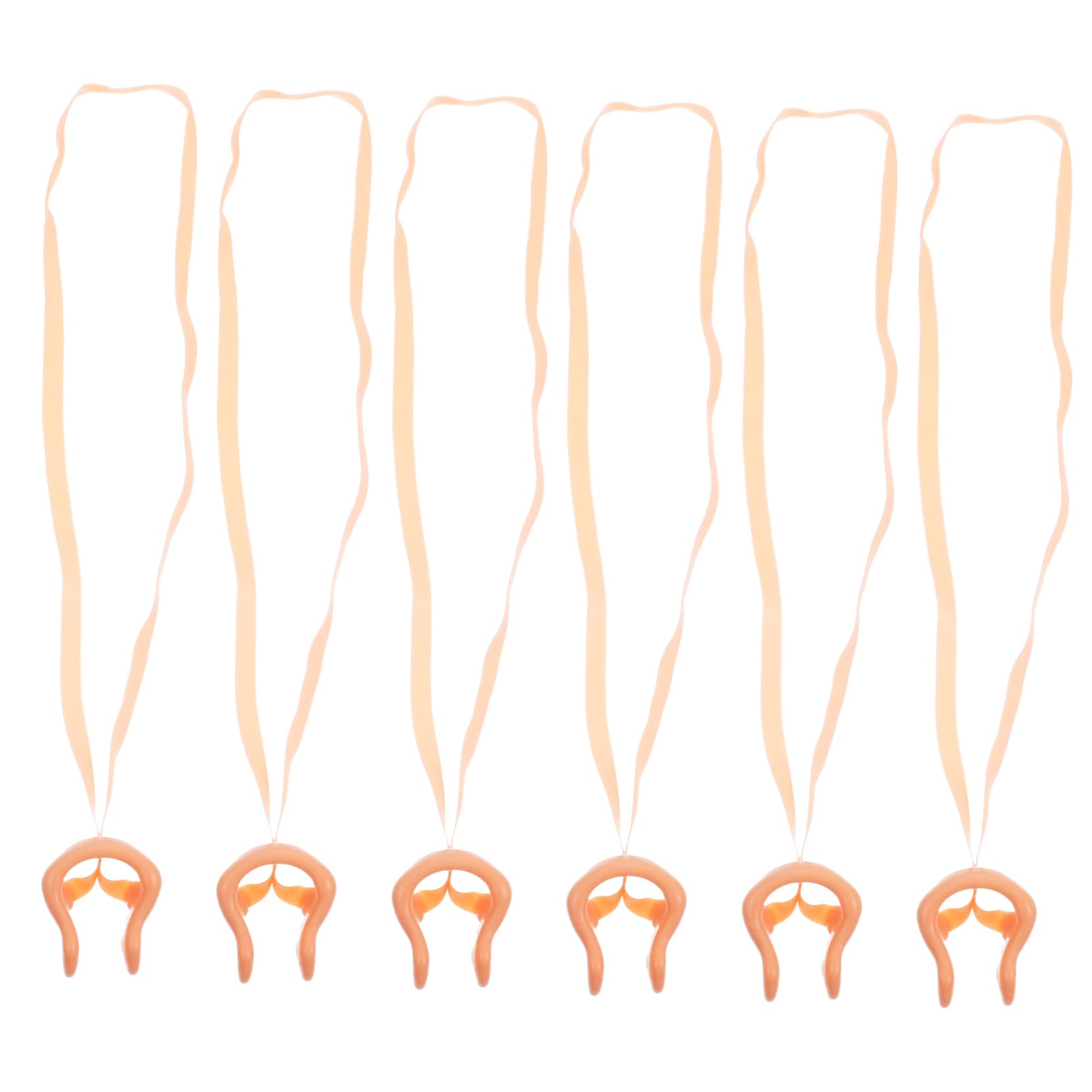 KESYOO 6pcs Swimming Nose Clip with Rope Silicone Nasal Splint for Adults and Kids Comfortable Durable