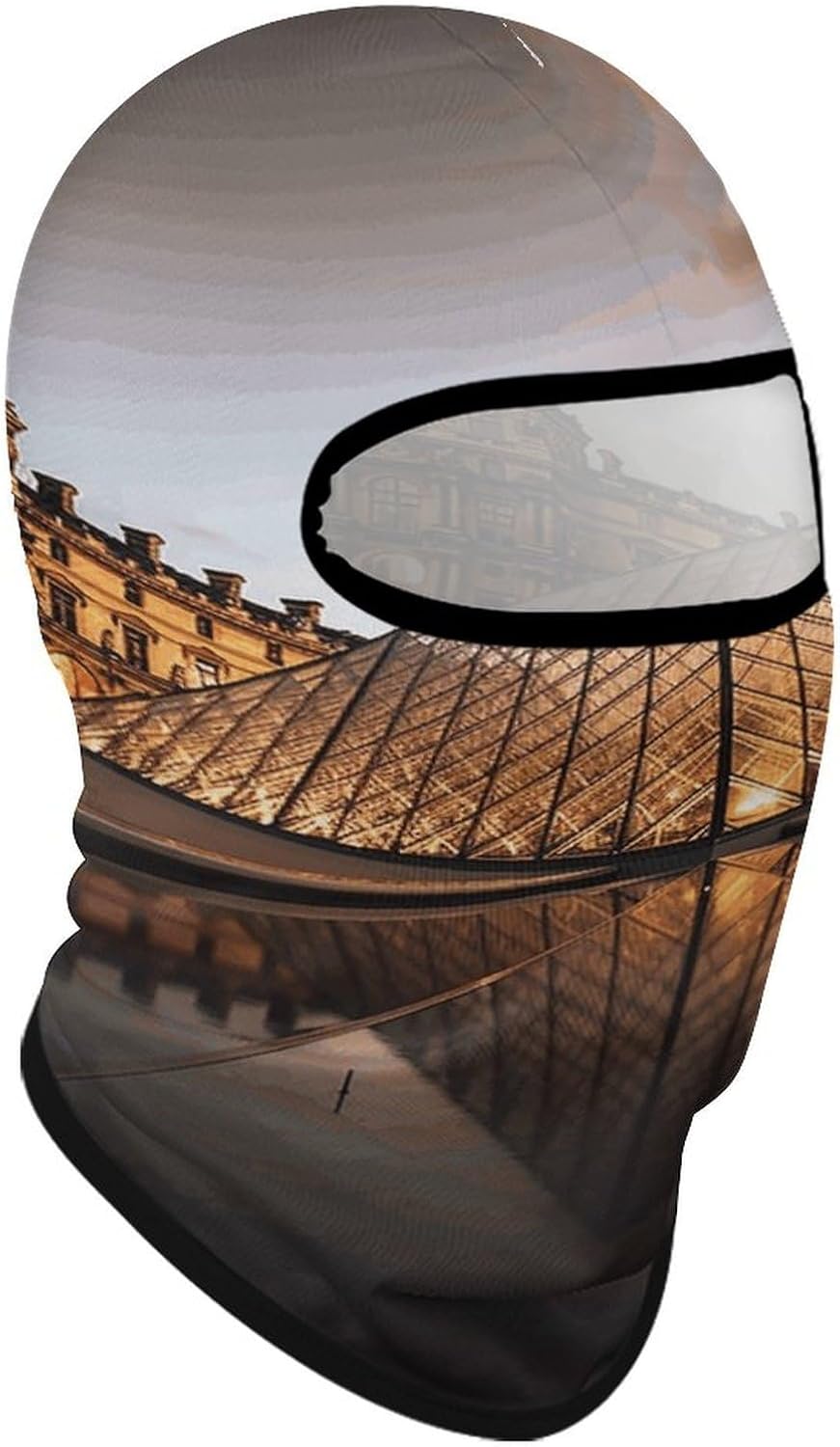 Balaclava Face Mask for Men Women Sun Protection Full Face Cover | Breathable Louvre Museum in Paris Full Face Mask Windproof Ski Mask Motorcycle Helmet Lining for Outdoor Sport Cycling