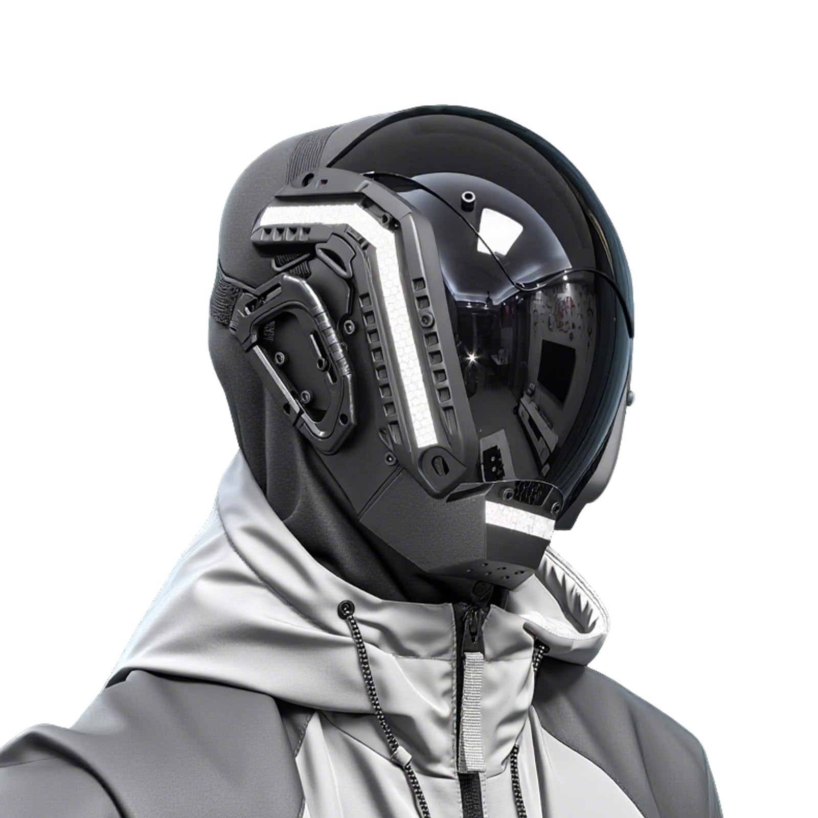 Punk Mask Cosplay for Men Cosplay Halloween Mask Cyber Masks Fit Theme Party Womens Costume Masks Music Festival