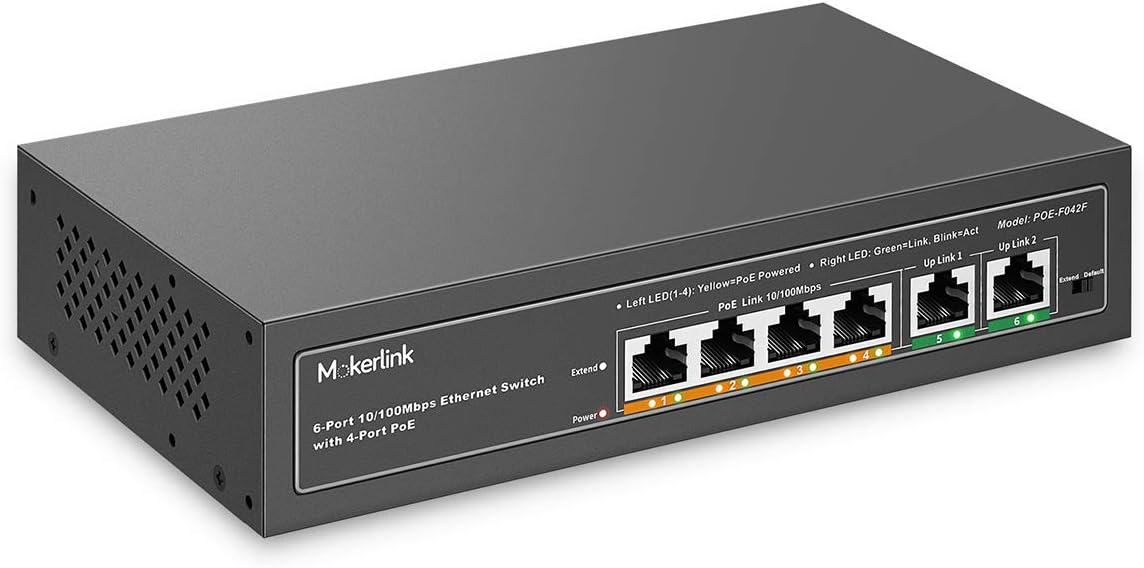 6-Port 100Mbps PoE Switch