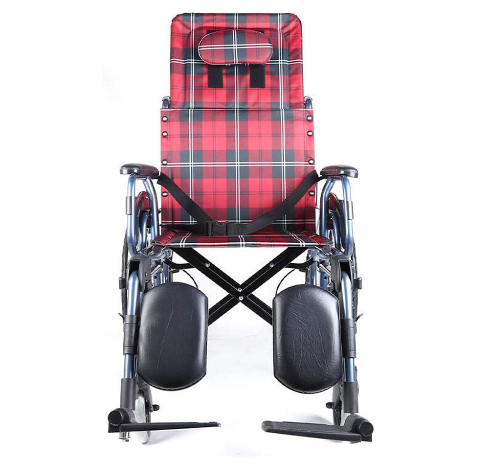 Wheelchair, Wózki inwalidzkie rekreacyjne 23 kg luksusowe siedzisko ergonomiczne składane przenośne wygodne regulowane podłokietniki nogi 100 kg nośność 45 x 46 cm szerokość siedziska