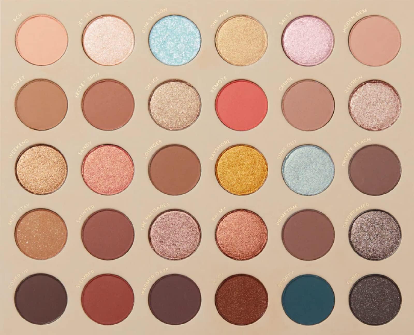 ColourPop YOU'RE GOLDEN Eyeshadow Palette Mega Matte Metallic Semi-Sparkle Glitter Cruelty-Free Super-Pigmented Color