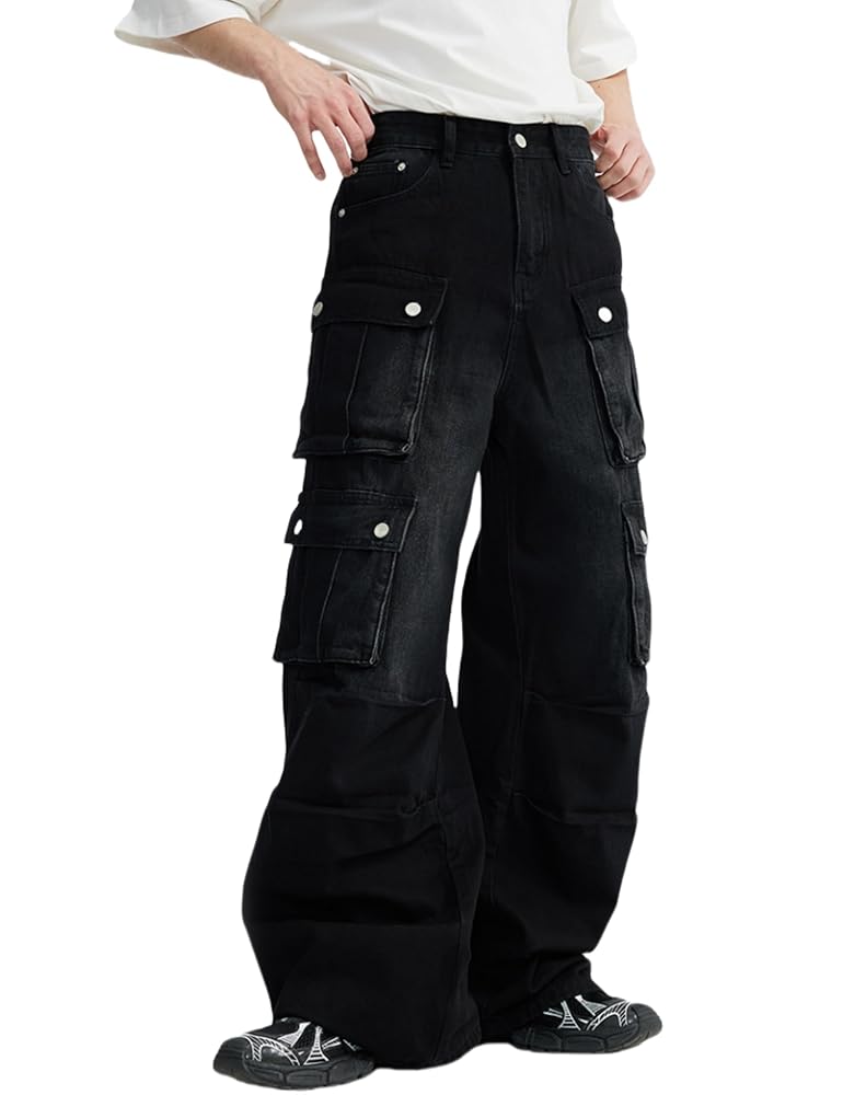 SEANJOHN ブラック デニム sk8 bboy JNCO 極太 40×34 SEANJOHN ブラック デニム sk8 bboy JNCO 極太 40×34 - メルカリ