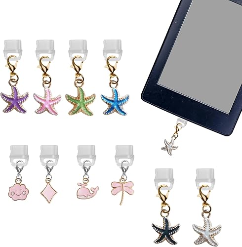 ATCCPYDM 10Pcs Dust Plug Charm Type C Anti Dust Plugs Compatible with Kindle Dus