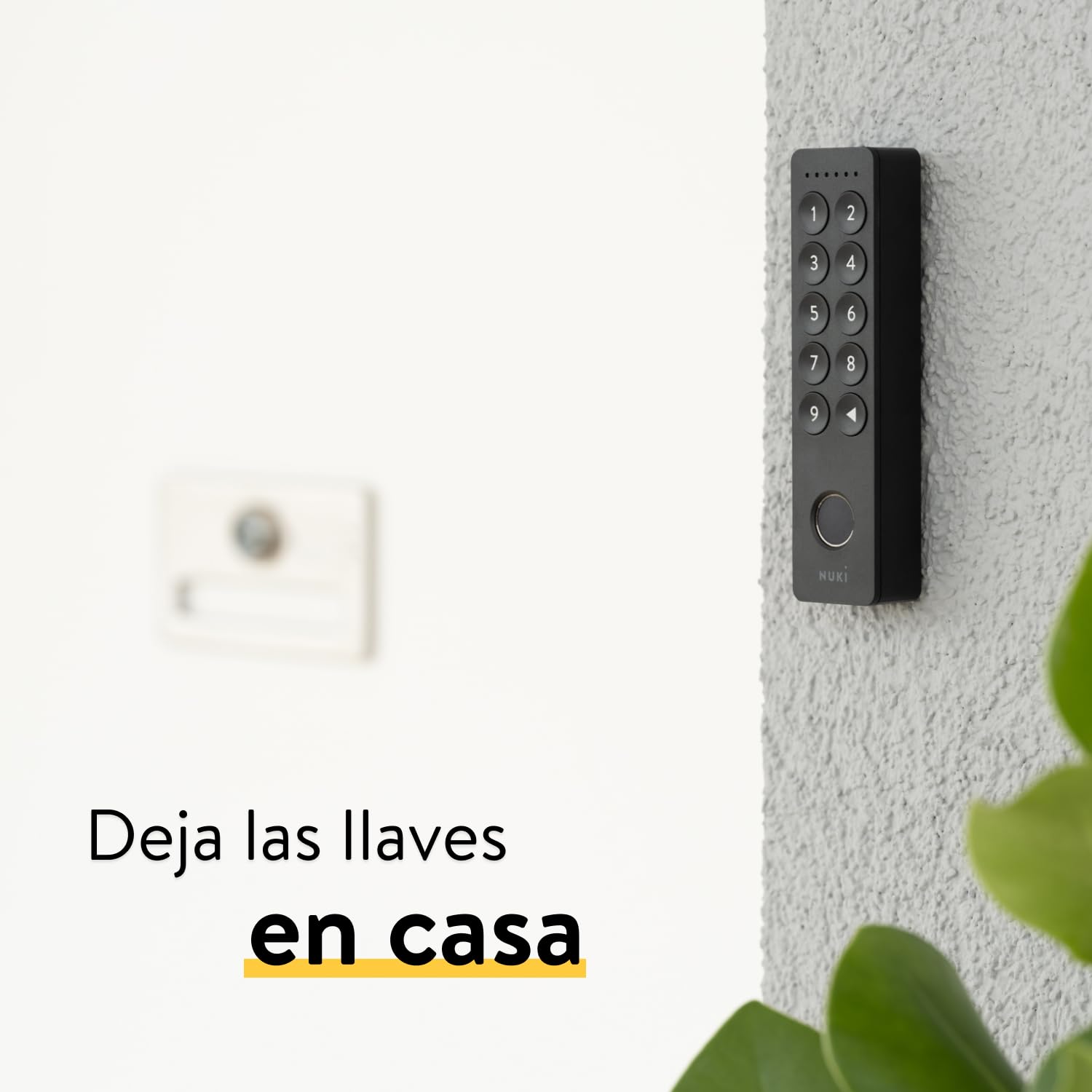Nuki Keypad 2 Abre la Puerta con un código o con la Huella Digital de Forma rápida y cómoda, Accesorio Nuki Smart Lock, Bluetooth