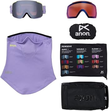 Burton Unisex M5 Goggles + Bonus Lens + MFI Face Mask