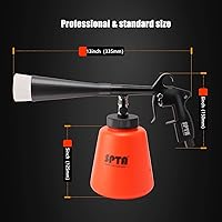 Vista 3 de SPTA Pistola de limpieza de coche de alta presión, pistola de limpieza, kit de lavado interior de coche, pistola de lavado de detalle con girador