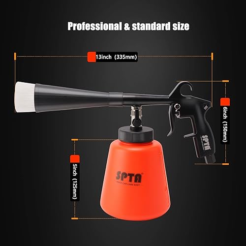 Miniatura 3 de SPTA Pistola de limpieza de coche de alta presión, pistola de limpieza, kit de lavado interior del automóvil, pistola de lavado de detalles con