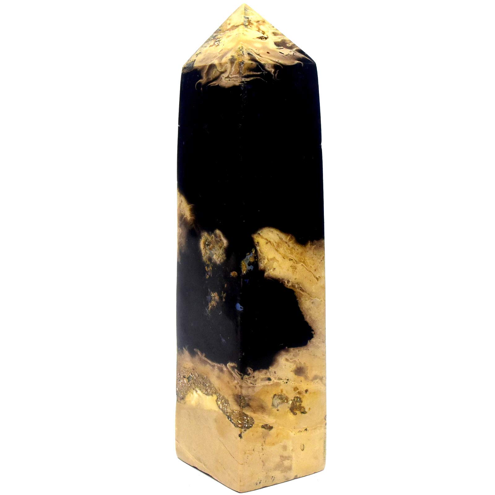 94mm 105g Palm Tree Obelisk Natural Fossilized Petrified Wood Palmoxylon Gemstone Crystal Mineral Tower Specimen - Indonesia