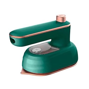 Complete Store Mini Ferro de Passar Roupa Portátil TravelMate Compacto e Bivolt - Ideal para Viagens Mini Ferro De Passar Cabe Na Mala (Verde)(CS1381)