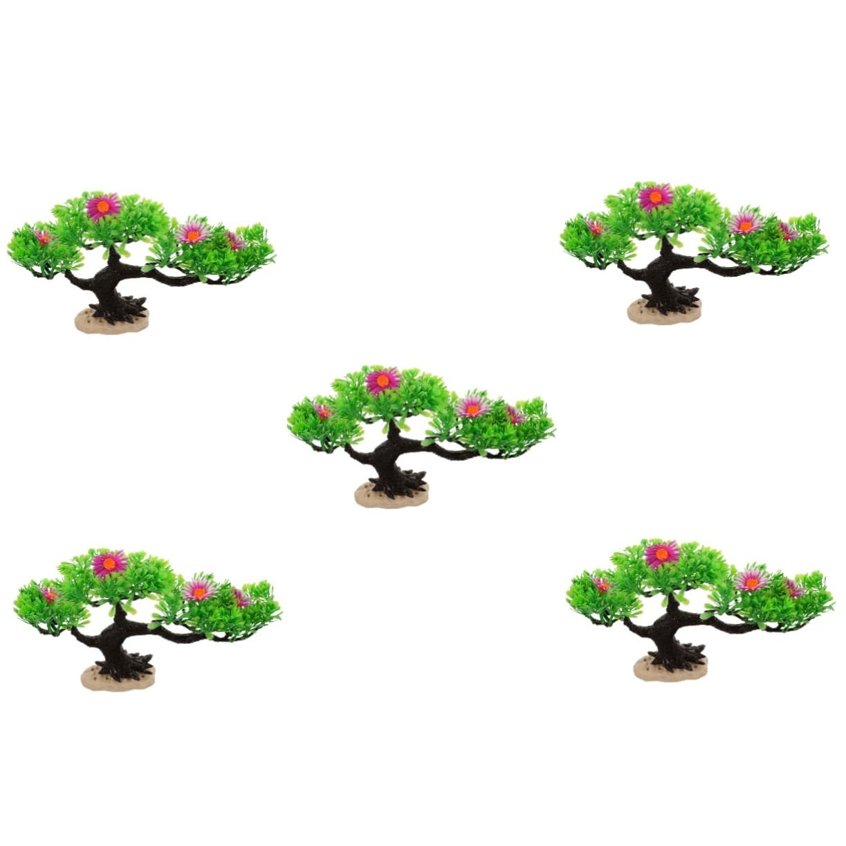Toddmomy 5 Pièces Bonsaï Plante Aquatique Arbre Aquatique Arbre De Réservoir De Poissons Plastique Aquarium Artificiel