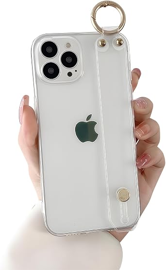 Case for 6.3" iPhone 16 Pro with Strap Holder Crystal Clear