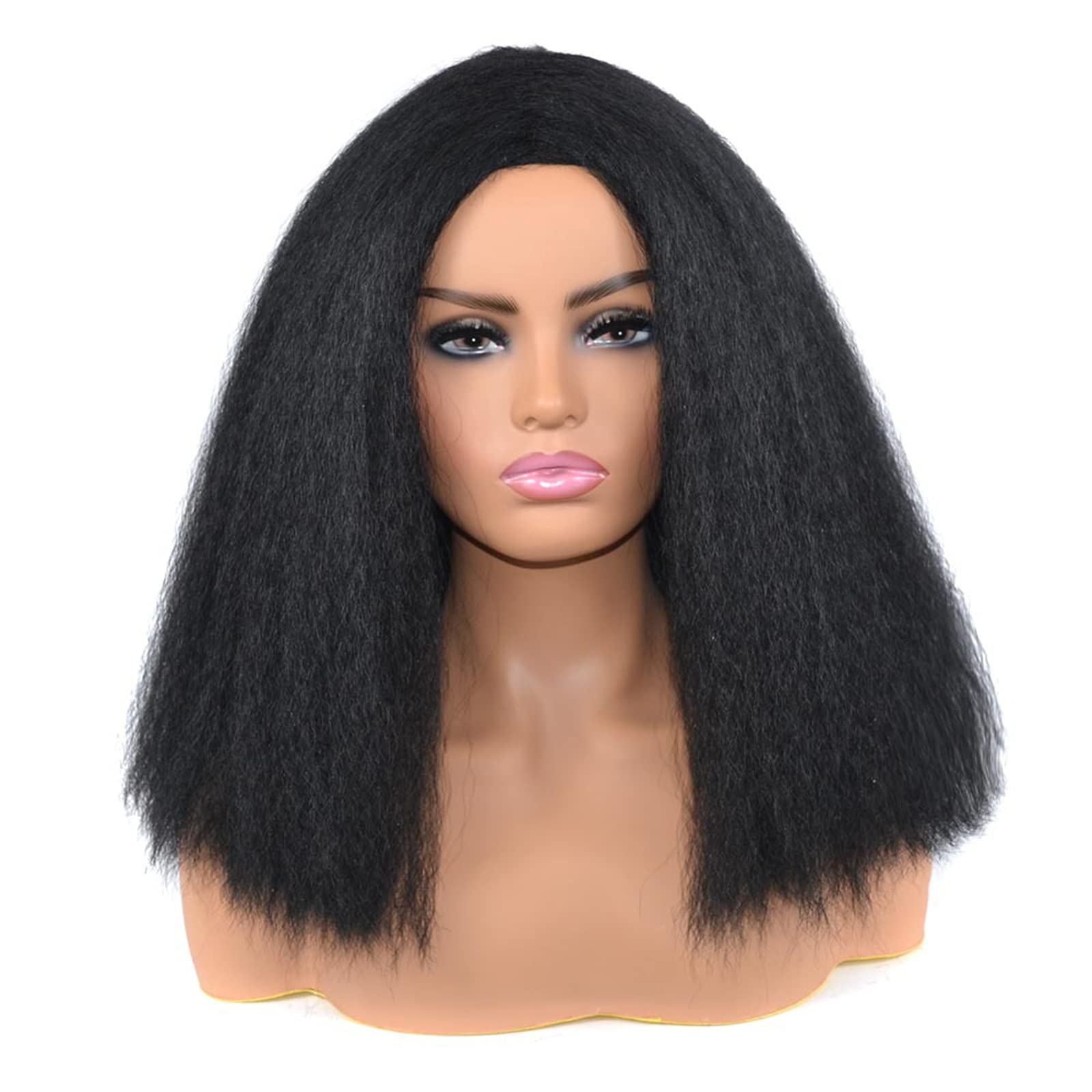 Perruque Afro mi-point duveteuse pour changer de style en soirée