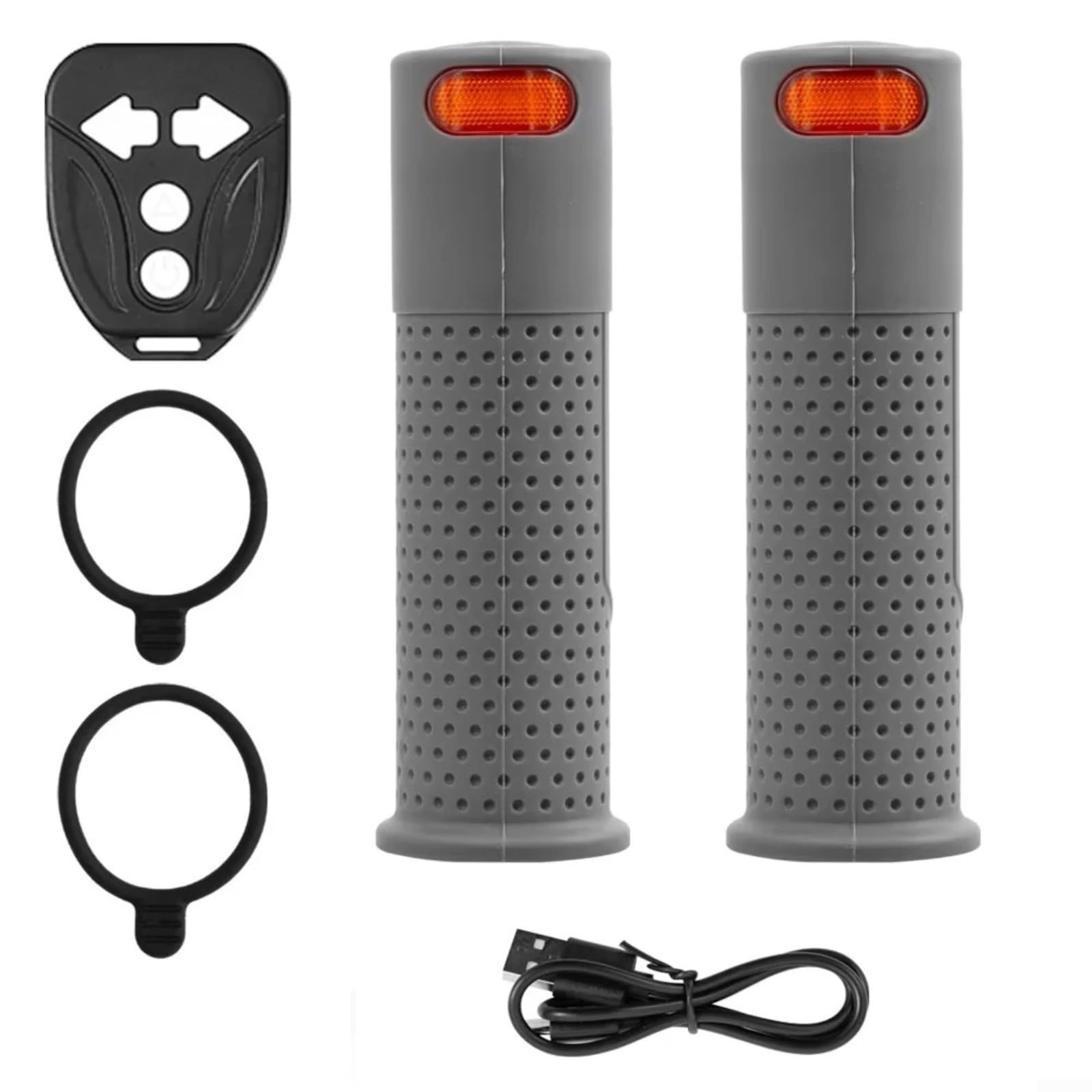 Manopole per manubrio di scooter elettrico, indicatori di direzione con indicatori di direzione integrati per Xiaomi M365 Pro 1S Pro 2 Mi3, in silicone antiscivolo, per guida notturna