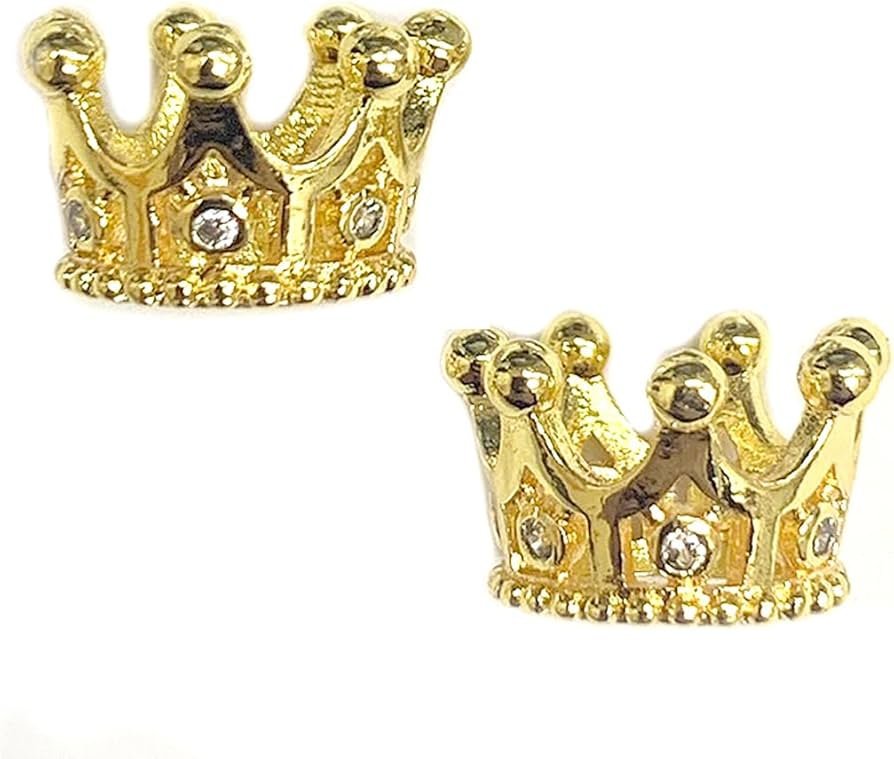 Amazon.co.jp: ロンデル スペーサービーズ 王冠 14KGF アクセサリー