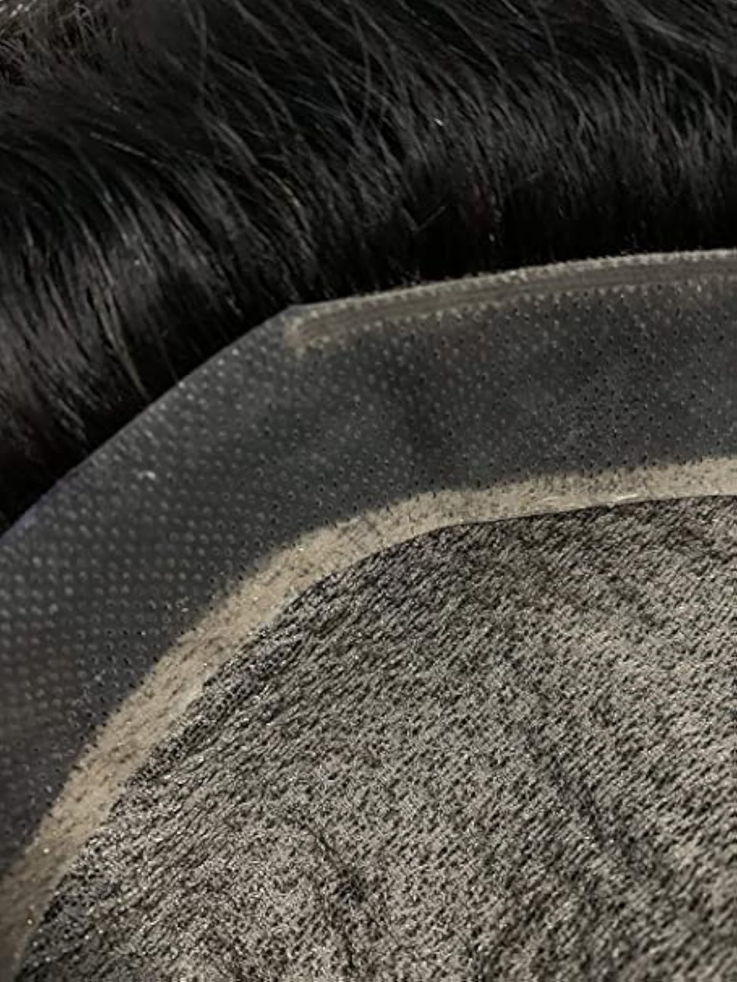 Human Hair Straight Mirage Hair Patch, Black