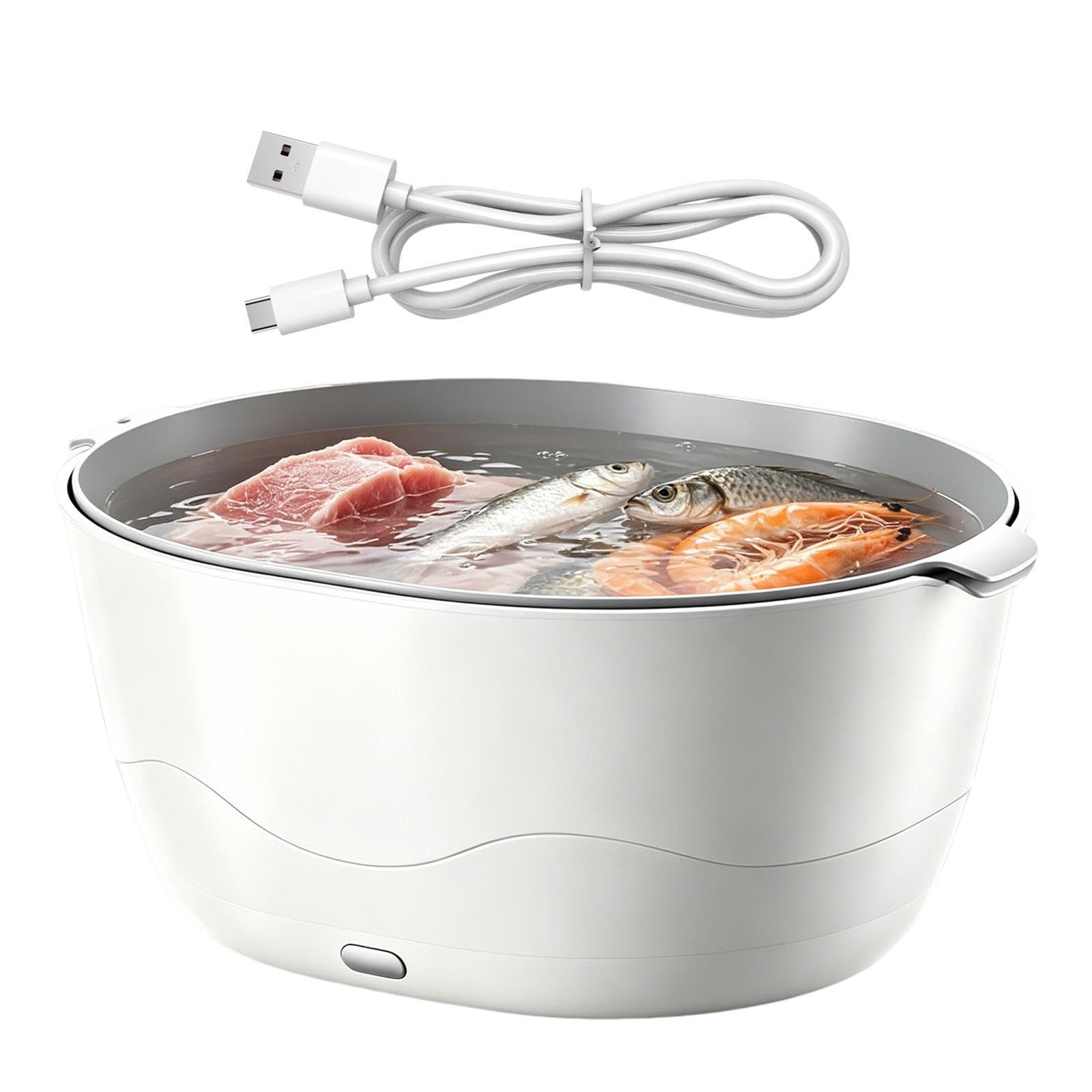 Lavadora de Verduras Dispositivo Automático Impermeable de Doble Capa