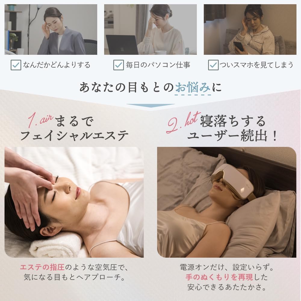 Amazon | La Luna ラルーナ エアーアイマスク 目元エステ アイ 