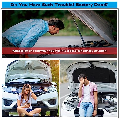Image of Kingsway 4 Gauge Copper Wire Auto Jumper Cable for All Cars and Trucks Engine Power Jump Starter (Dead or Weak Battery), Emergency Battery Booster Charging Cables with Storage Bag (6.5ft, 500 Amp)