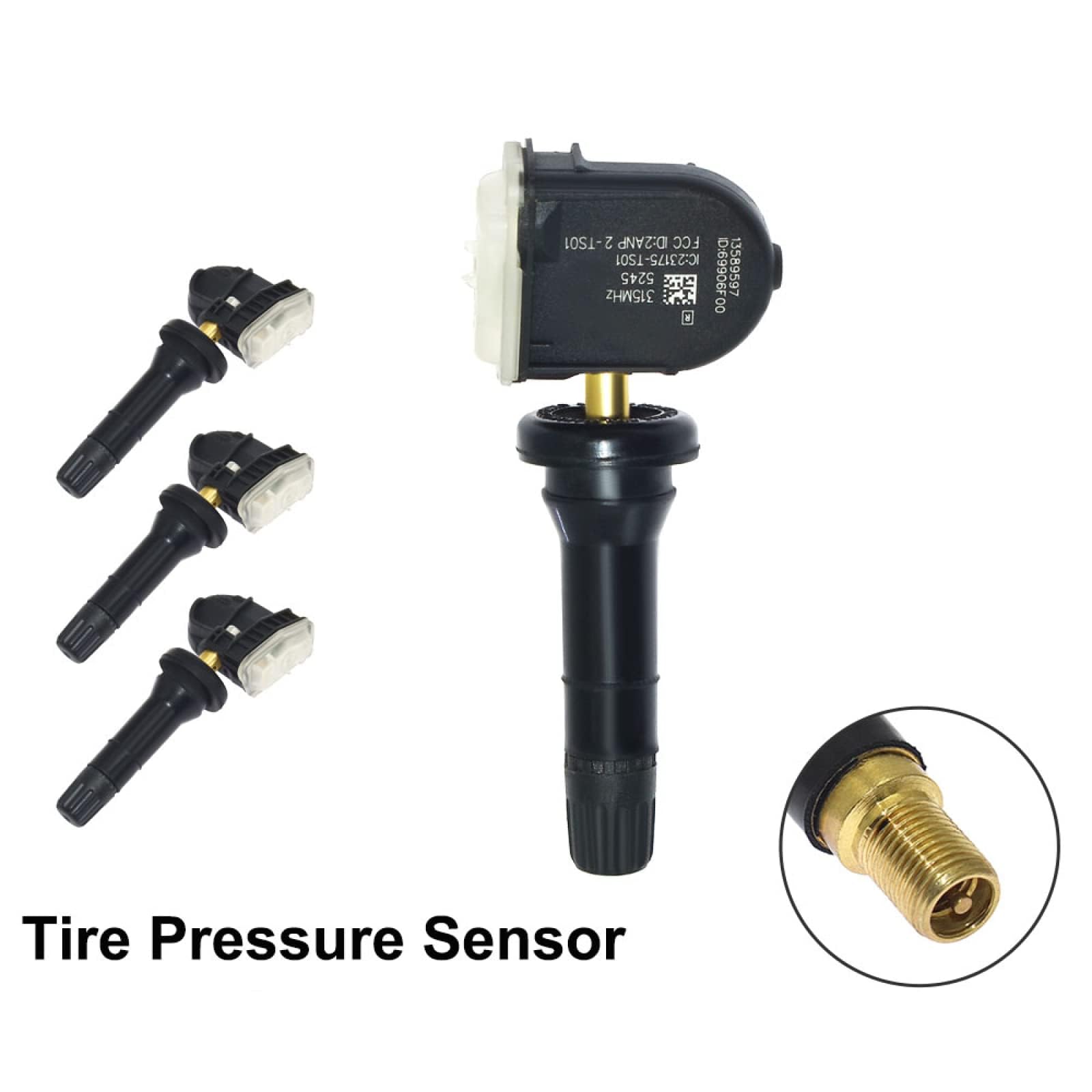 4 sensores de presión de neumáticos para Holden Equinox 2013-2017. Número de Pieza Original: 13589597. Sistema de monitoreo de presión de neumáticos (TPMS) para automóviles.
