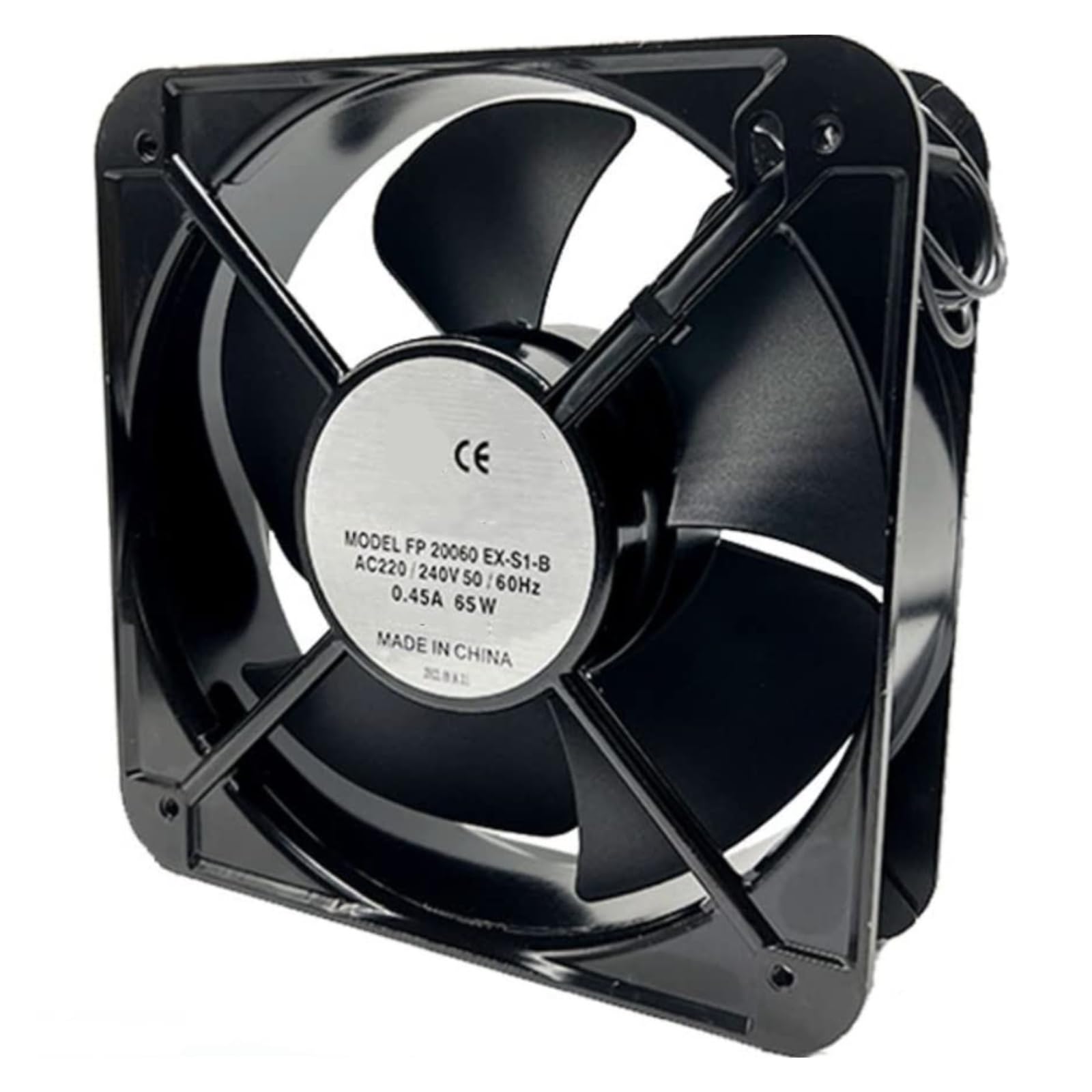 Ventilateur de refroidissement double ligne 220/240 V 0,45 A 65 W 2500 tr/min 200 x 200 x 60 mm