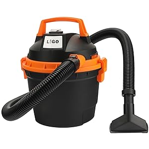 LIGO Shop Vacuum Wet and Dry, Mini Shop Vac with Accessories, 2.11 Gallon, 2HP, Handheld Vacuum for Garage, Home and Pet