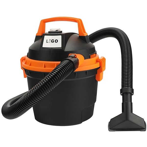 LIGO Shop Vacuum Wet and Dry, Mini Shop Vac with Accessories, 2.11 Gallon, 2HP, Handheld Vacuum for Garage, Home and Pet