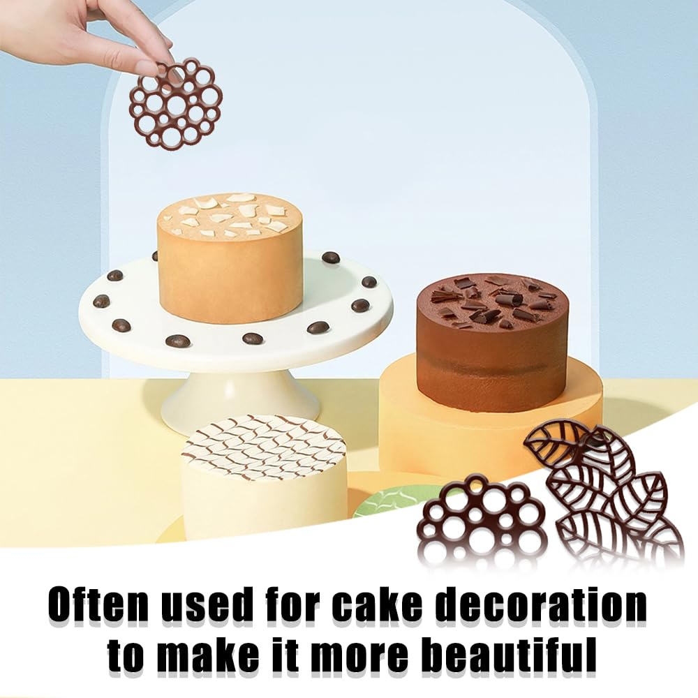 Kit 3-en-1 Moules Et Tapis En Silicone Pour Pâtisserie - Motifs Dentelle Pour Gâteaux, Chocolat, Fondant - 6
