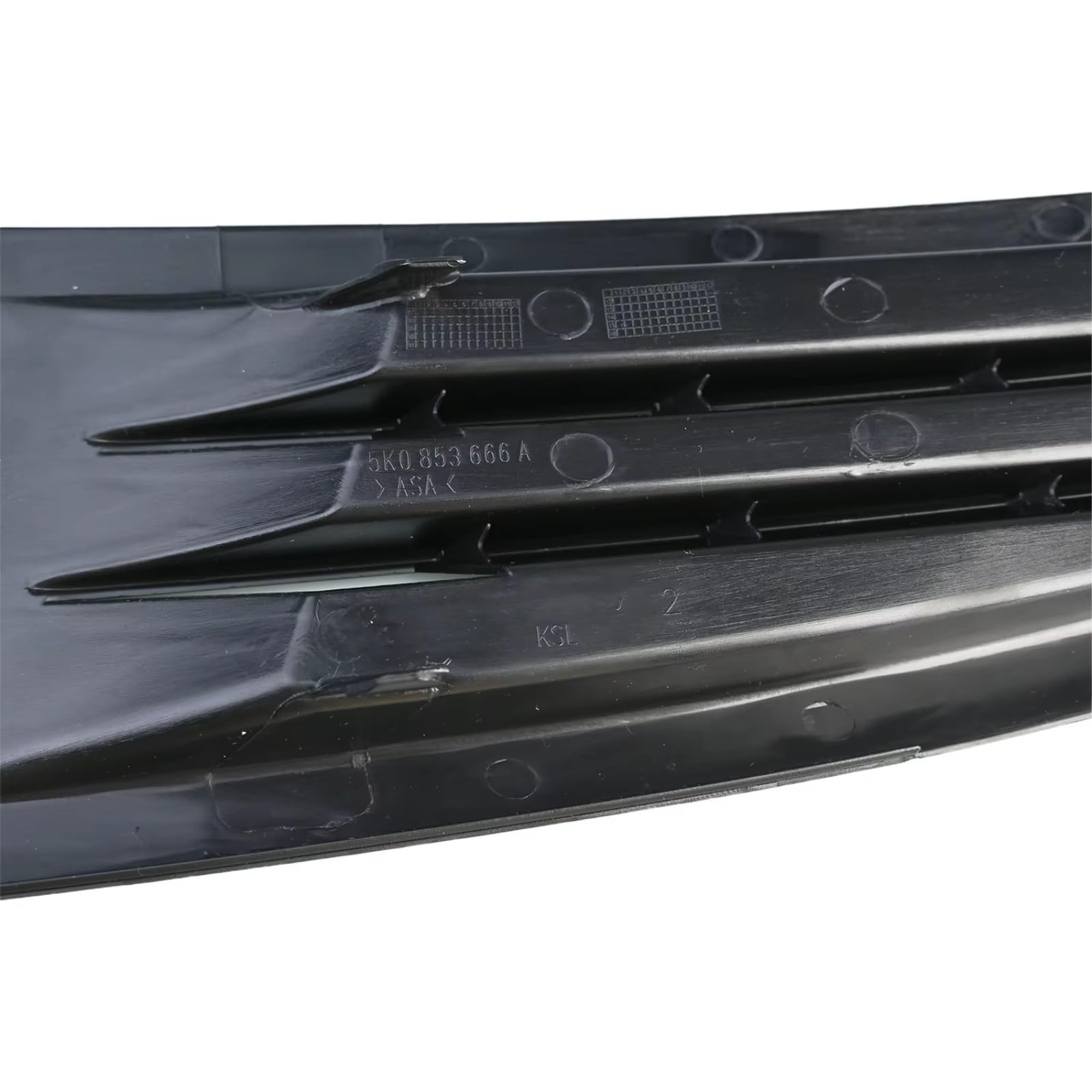 Rejilla Faros Antiniebla Compatible Con Para Golf MK6 2009 2010 2011 2012 Rejilla Inferior Delantera Izquierda Derecha Para Faro Antiniebla Sin Orificios Accesorios(Left)