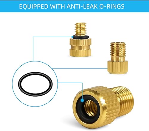 Miniatura 5 de Kit adaptador de bomba de aire de 14 piezas, con agujas de inflado de bola y boquillas de bomba de aire para juguetes inflables de piscina,