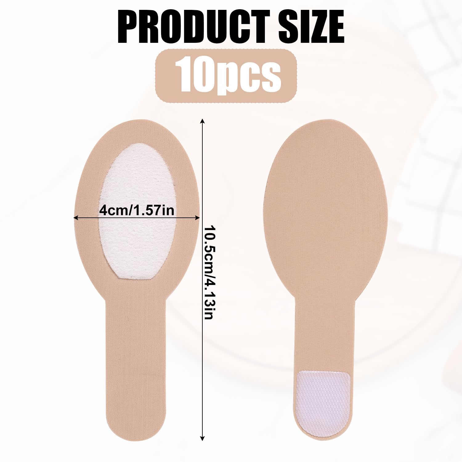 10pcs Castor Oil Pack for Fingers, 4.13x1.57 Inch Soft Cotton Castor Oil Wrap for Thumb Comfortable Wrapping Castor Oil Pack Pad Replacement for Relaxing