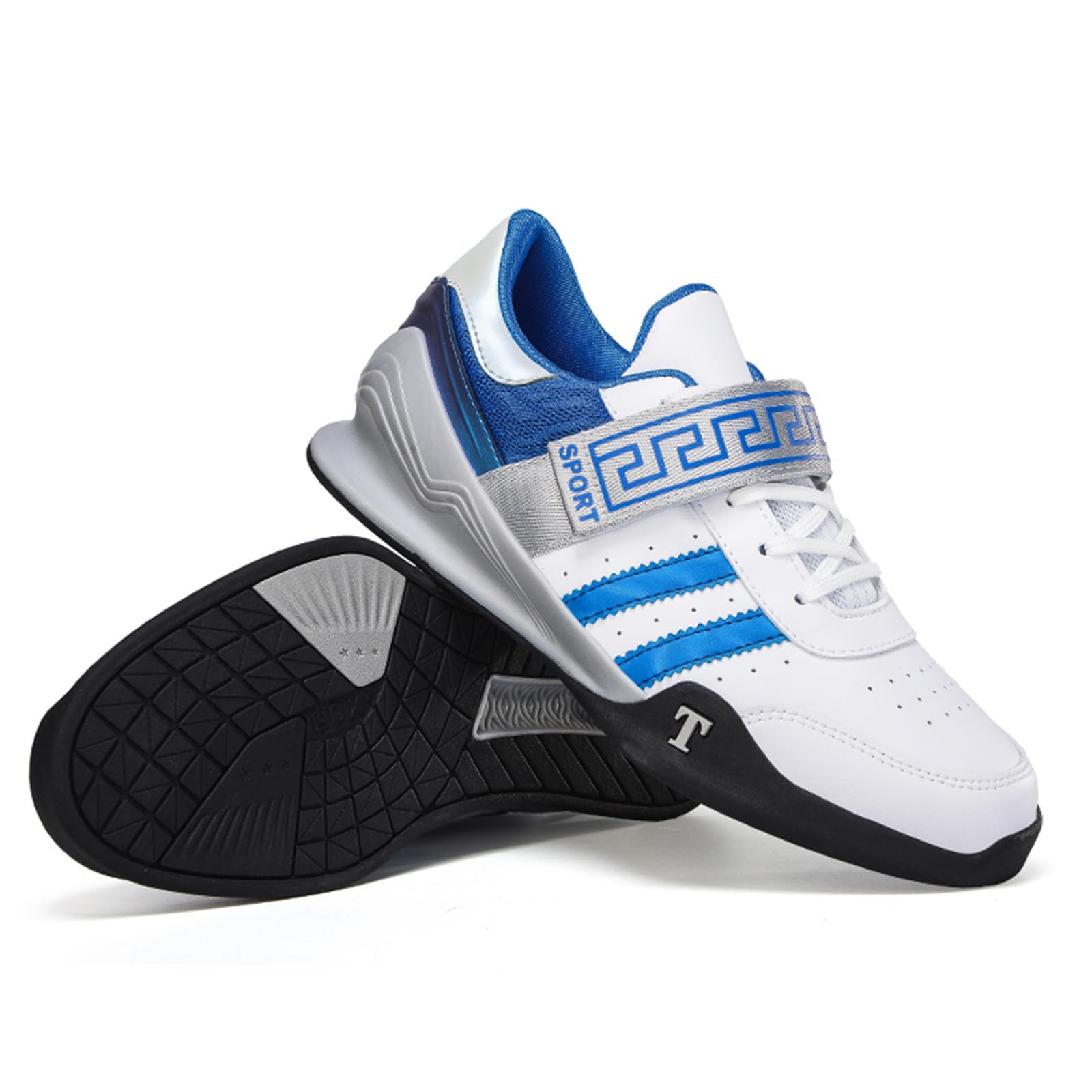 JiuQing Chaussures D'haltérophilie Hommes Chaussures De Cross-Training Plates Et Antidérapantes pour Squats Et Haltérophilie