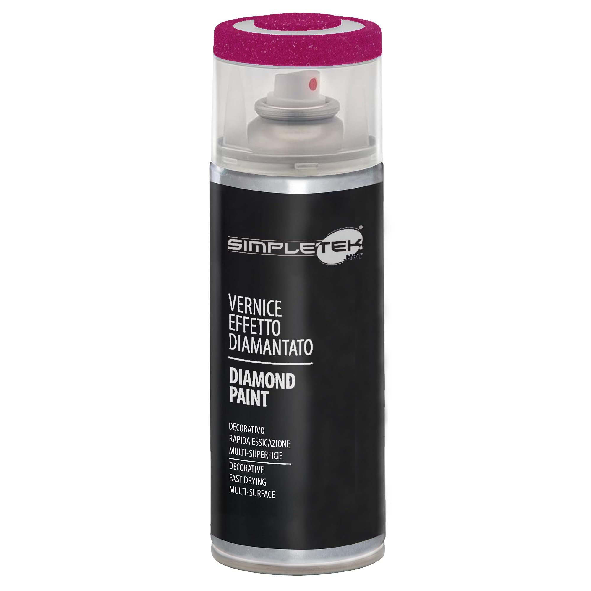 Peinture rouge effet diamant en aérosol finitions paillettes nacrées V400DIAM.6